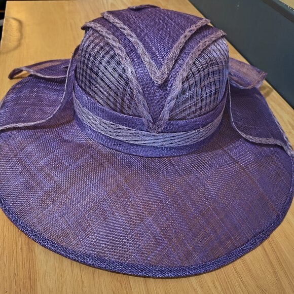 Women’s Purple Dress Hat w/ Flower Accent | Church / Derby | $15 - Picture 2 of 6